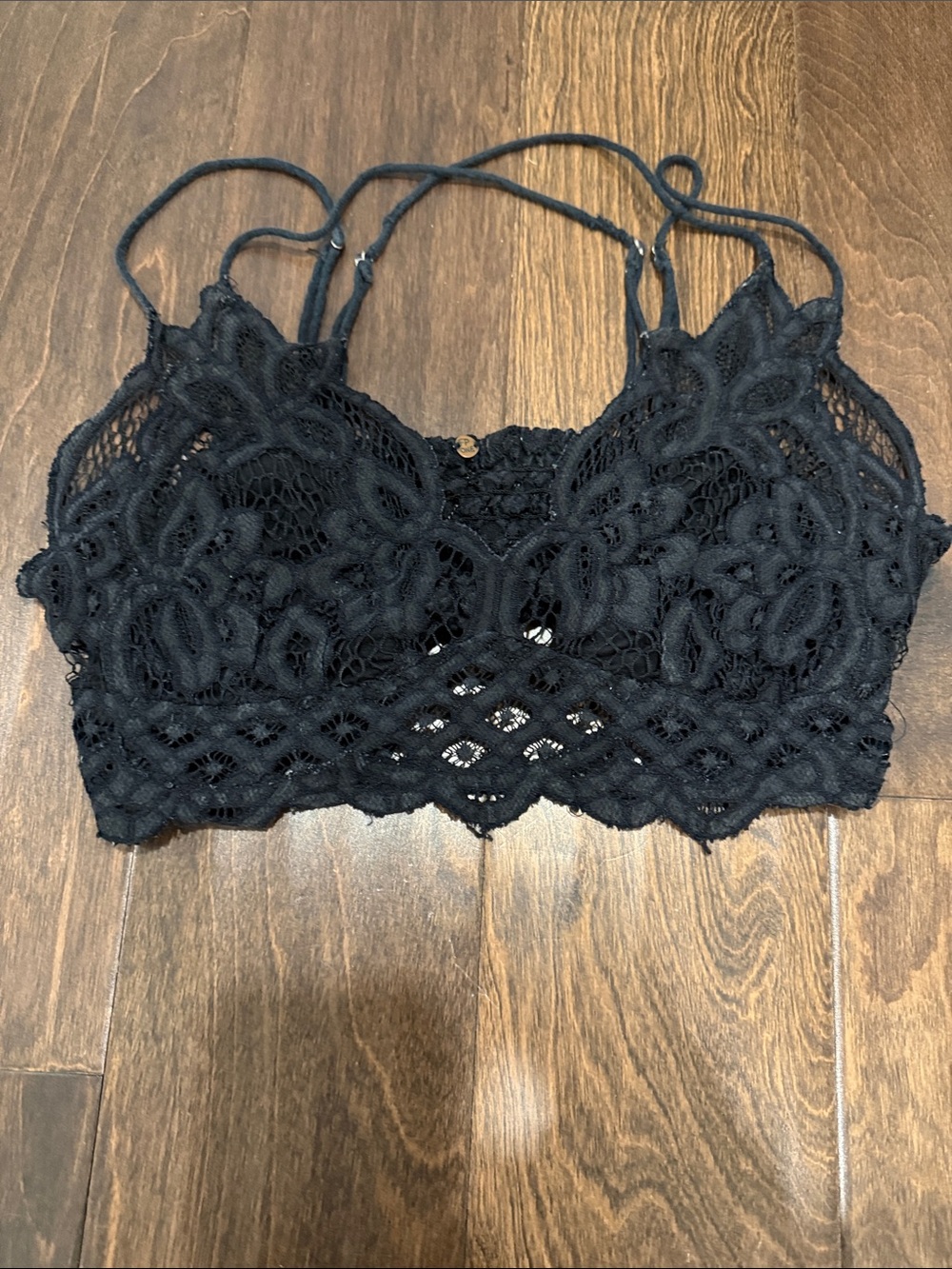 Free People Black Lace Bralette